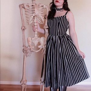 Pinup Girl Clothing Jenny Dress Victorian Stripe Halloween